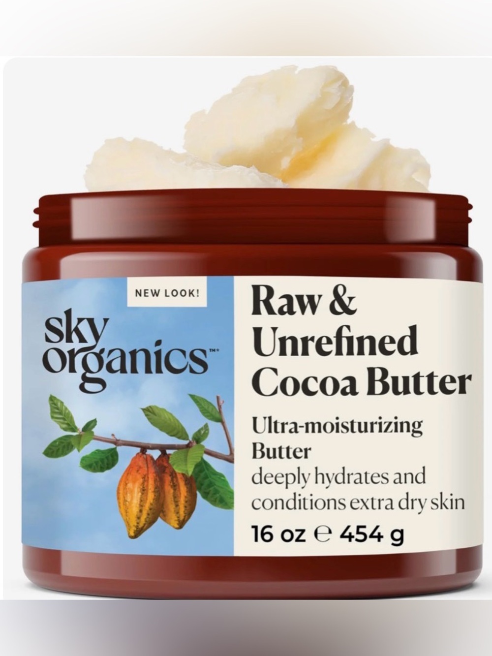 Sky Organics Raw & Unrefined Cocoa Butter